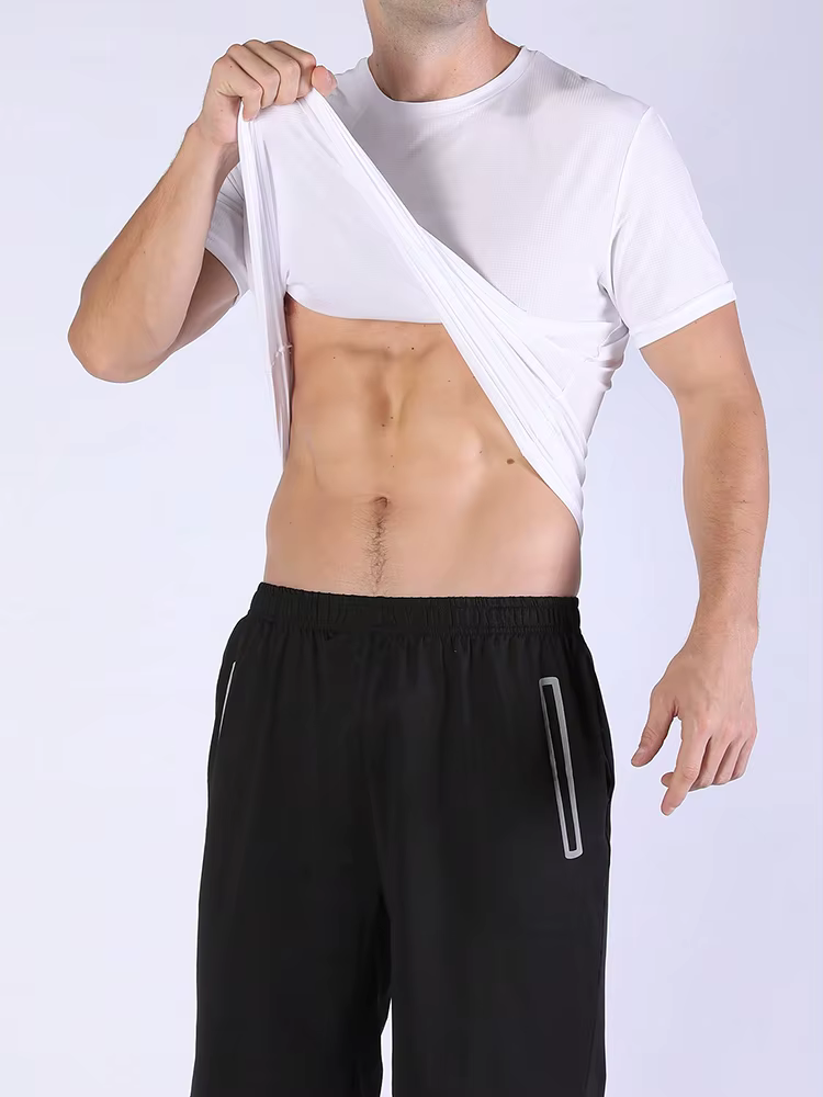 5PCS Camisa Respirável Simples