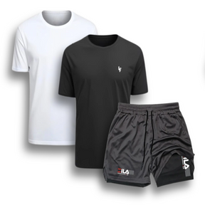 Kit 2 Camisas e Short