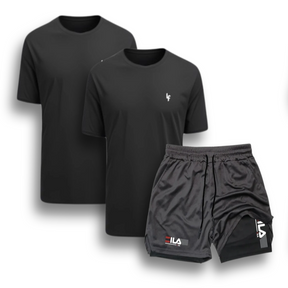 Kit 2 Camisas e Short