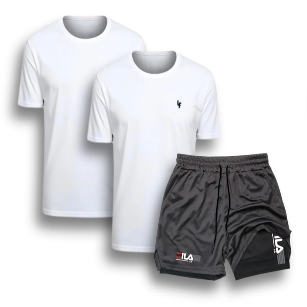 Kit 2 Camisas e Short