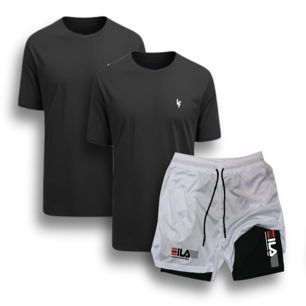 Kit 2 Camisas e Short