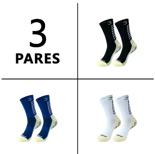 Kit 3 Meias Antiderrapante