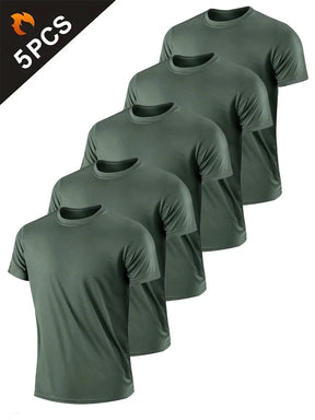 5PCS Camisa Respirável Simples