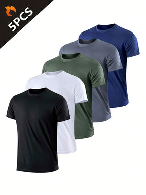 5PCS Camisa Respirável Simples